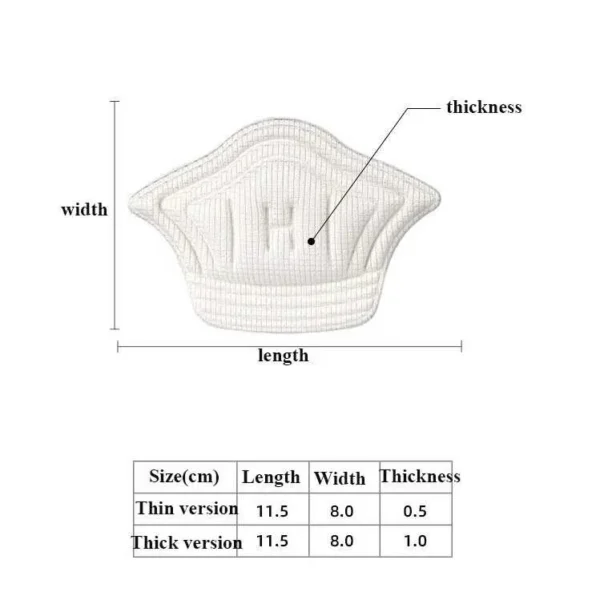 Heel Pads Insoles (2 PAIR) 4 Pcs