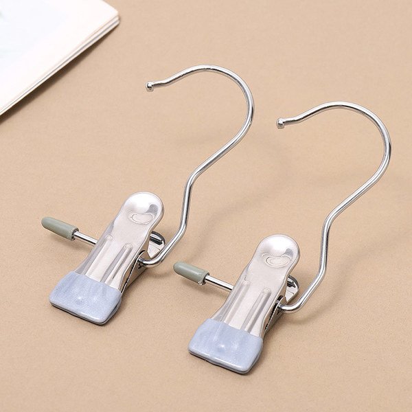 20 PCS Anti-rust Clip Space-saving Clothespin Hat Pants Storage Hanging Travel Hook - Image 3